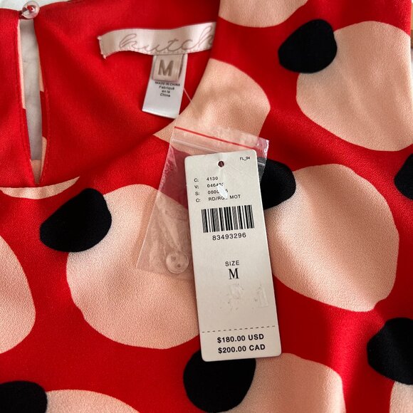 NWT Anthropologie Hutch Sleeveless Shirred Asymmetrical Ruffle-Hem Dress - Picture 3 of 5